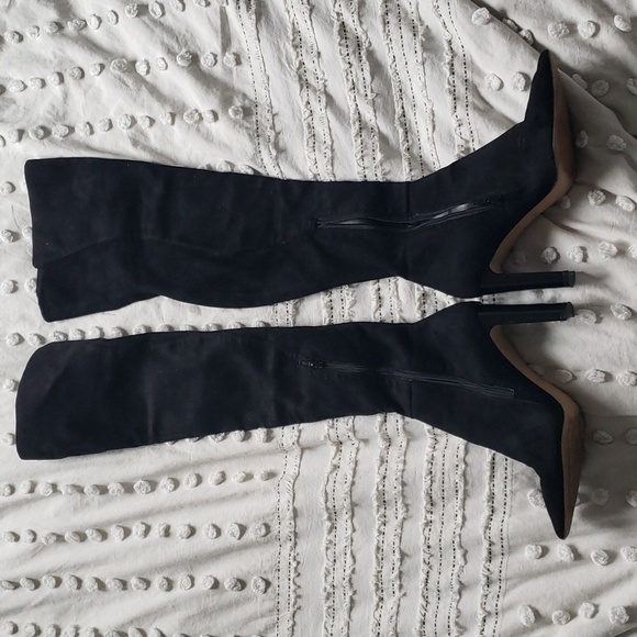 Aldo suede over the knee high boots black 8.5 - Picture 4 of 7